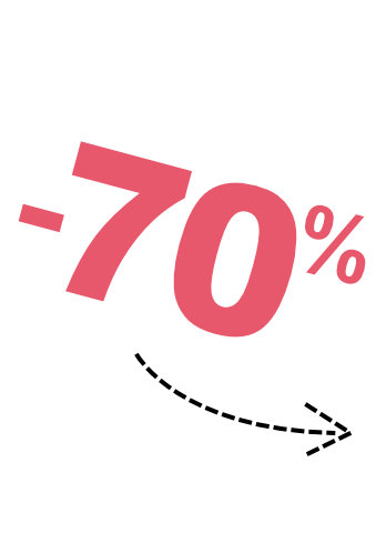 -70 %