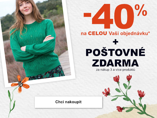 ...nevyužít slevu -40 % a poštovné zdarma. Ještě dnes to stíháte!