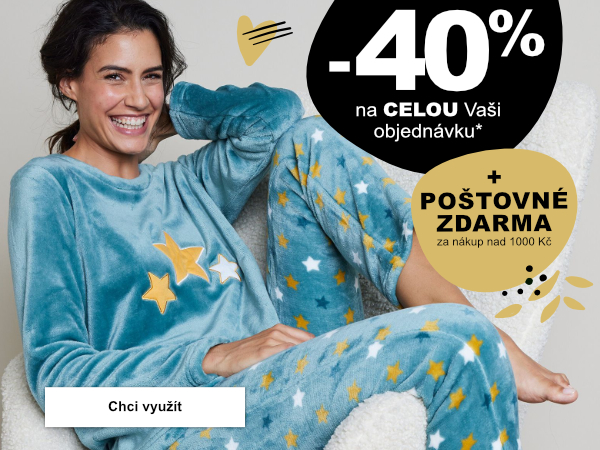 Pořiďte si dvoudílné pyžamo a fantastická sleva -40 % je Vaše!