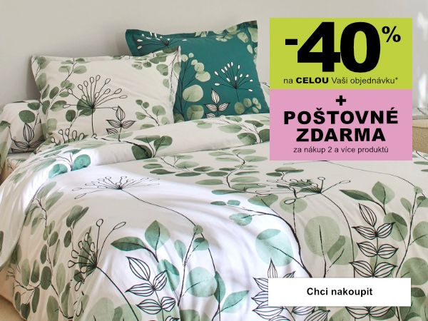 -40 % i poštovné zdarma → Objevte široký výběr ložního prádla.