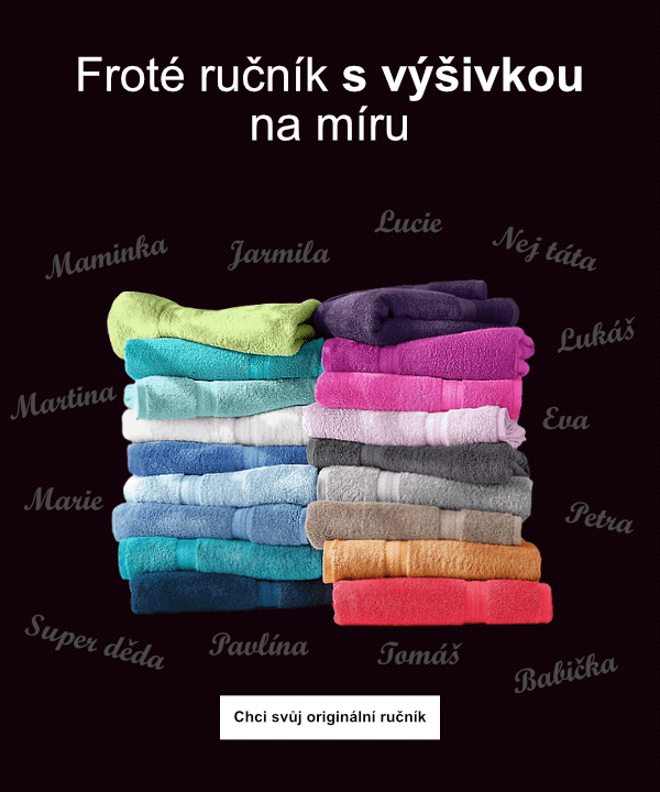 Ručník se jménem nebo vzkazem? Skvělý nápad!