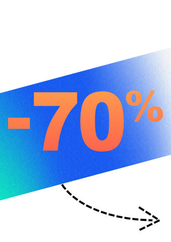 -70 %
