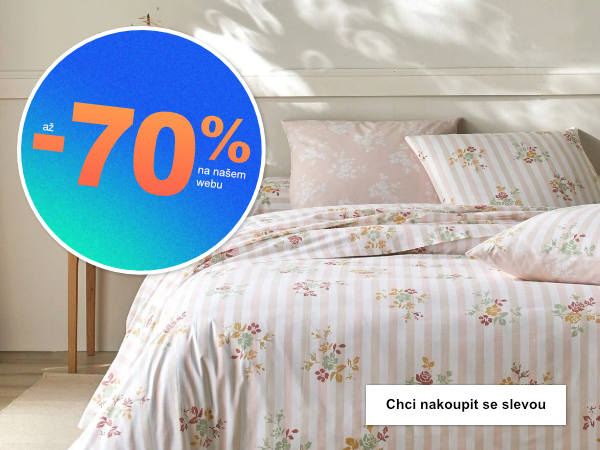 Oblečte do nového také svůj domov → kvalitní bytový textil za hubičku.
