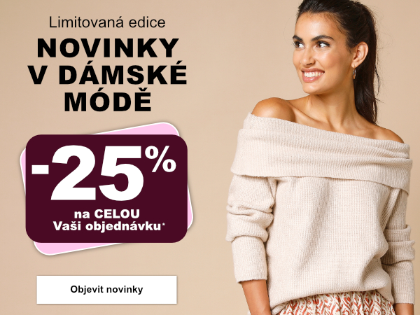 Kupón na slevu -25 % uplatníte i na ně!