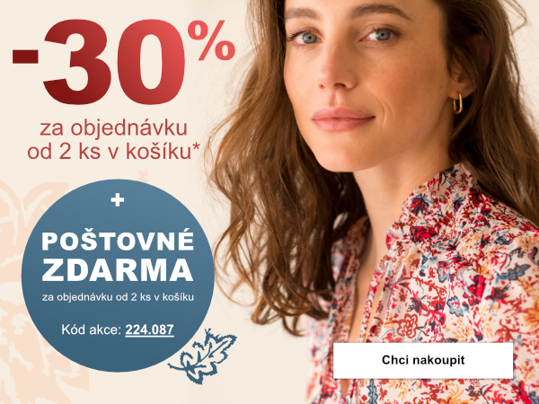 Stále stíháte využít -30 % na svůj nákup a neplatit poštovné.