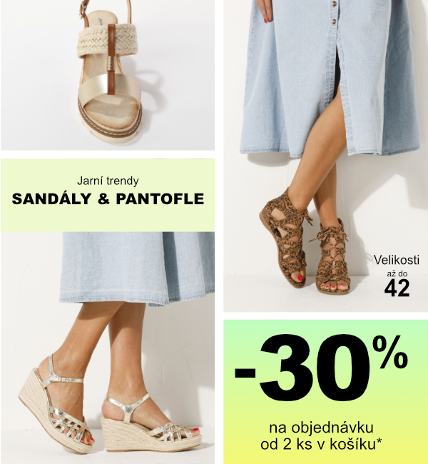 Sandály a otevřená obuv