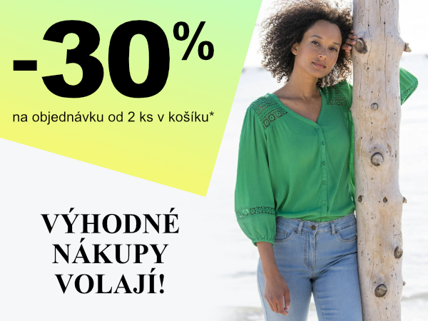 Sleva 30 % od 2 ks