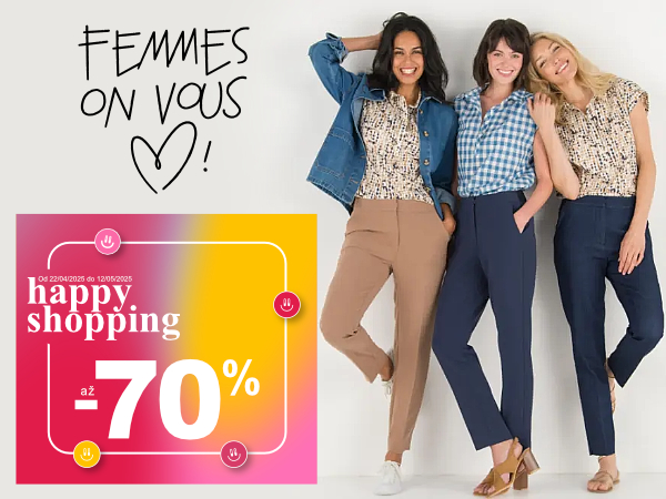 Happy Shopping až -70 %