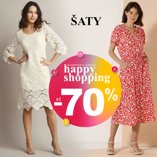 Happy Shopping šaty až -70 %