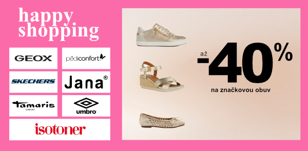 Výprodej obuvi až -70 %