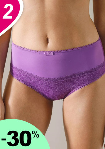 Sada 2 kalhotek maxi Isili zn. Confidence Lingerie z krajky a mikrovlákna