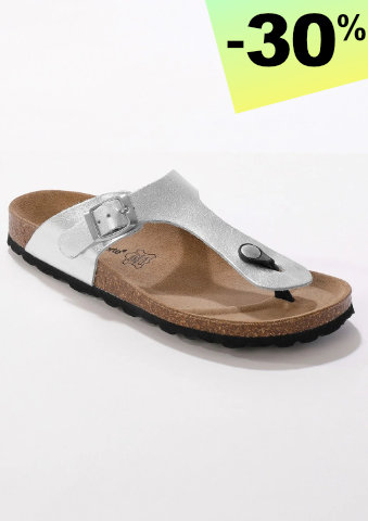 Žabky s kovovu sponou