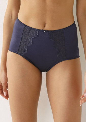 Zeštíhlující vysoké kalhotky Caprera zn. Confidence Lingerie® s vyšívaným tylem