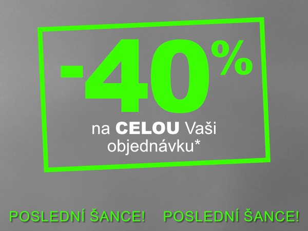 Sleva -40 % od 2 ks