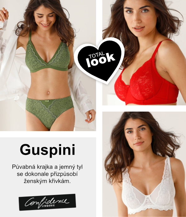 Podprsenka Guspini ve 3 střizích