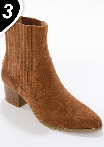 Nízké kozačky ve western stylu, kůže