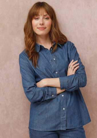 Košile z lehkého denimu