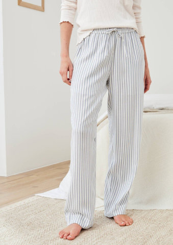 Pyžamové pruhované kalhoty