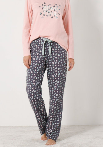 Pyžamové kalhoty s potiskem Beautiful