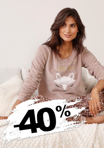 Fleecové pyžamo s motivem lišky