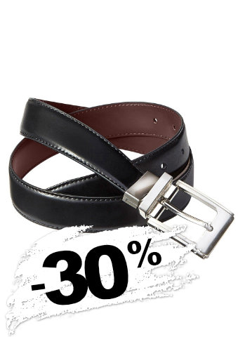 Kožený oboustranný opasek