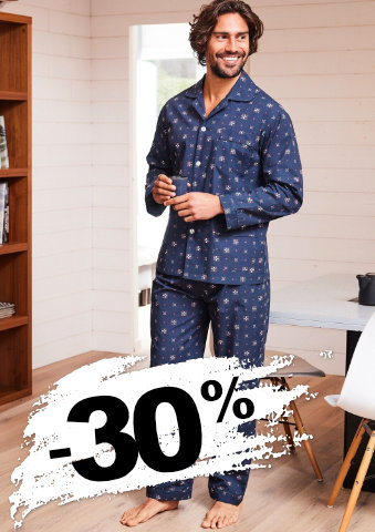 Klasické pánské pyžamo s potiskem