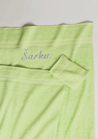 Froté ručník s výšivkou