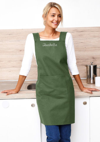 Japonská bavlněná zástěra s výšivkou