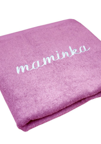 Ručník s bordurou s výšivkou