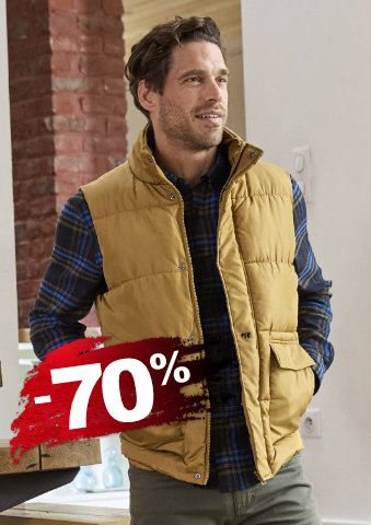 Prošívaná vesta na zip