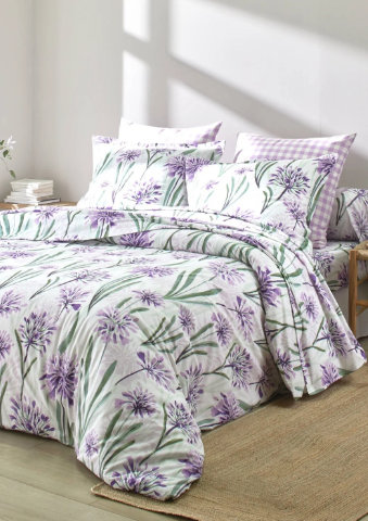 Povlečení Agapanthe zn. Colombine®, s potiskem květin, bavlna