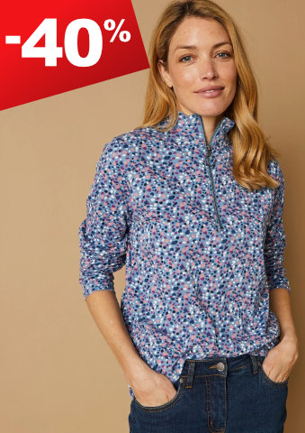 Tričko se stojáčkem na zip a s potiskem