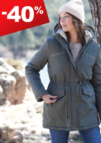 Nepromokavá parka s fleecovou podšívkou