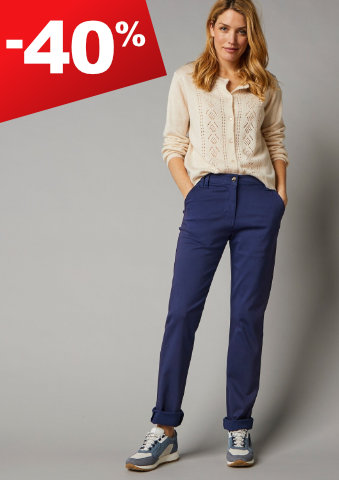 Strečové chino kalhoty