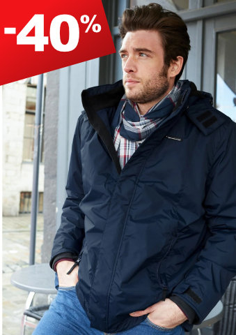 Nepromokavá parka s kapucí s fleecem