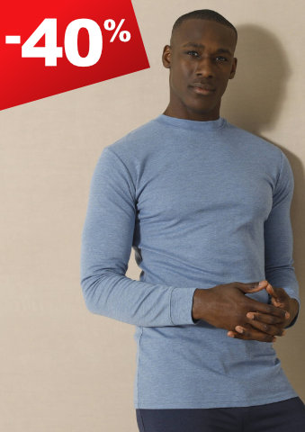 Sada 2 triček Thermoperle® se stojáčkem a dlouhými rukávy, intenzivně hřejivé