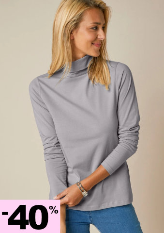 Strečové rolákové tričko