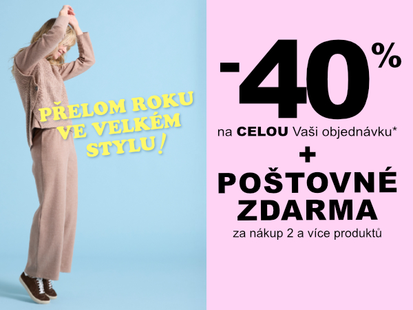 Sleva 40 % od 2 ks a poštovné