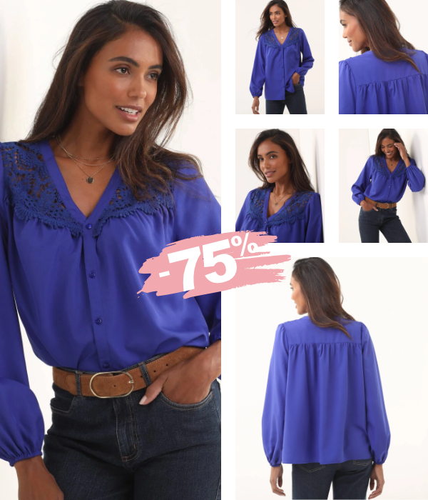 Kouzelně zdobená halenka se slevou 75 %