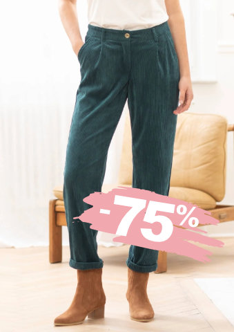 7/8 manšestrové kalhoty