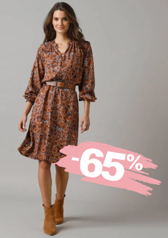 Košilové šaty s potiskem