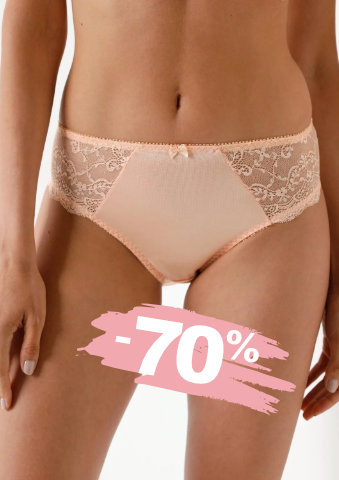 Sada 2 klasických kalhotek Salford z úpletu a krajky