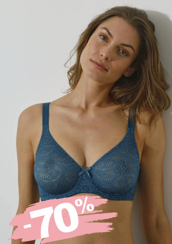 Zmenšující krajková podprsenka, s kosticemi