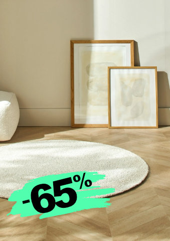 Jemný a hebký buklé koberec