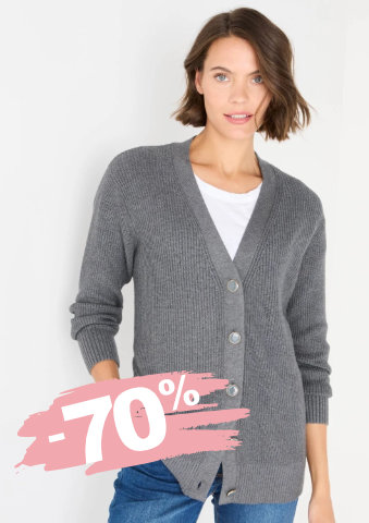 Dlouhý svetr na knoflíky