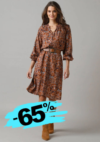 Košilové šaty s potiskem