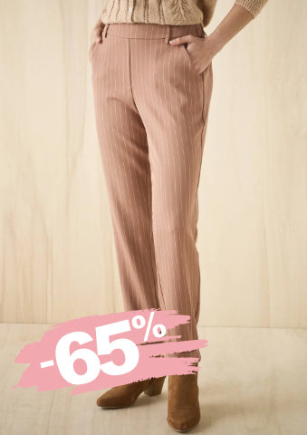 7/8 úzké pruhované kalhoty