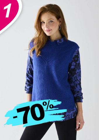 Vesta z hladkého úpletu s ažurou