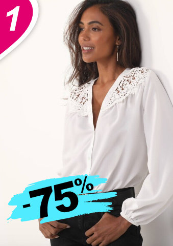 Košilová halenka s macramé