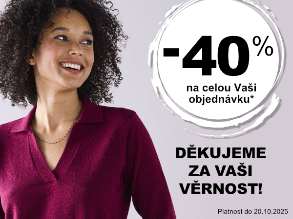 -40 % na celou Vaši objednávku